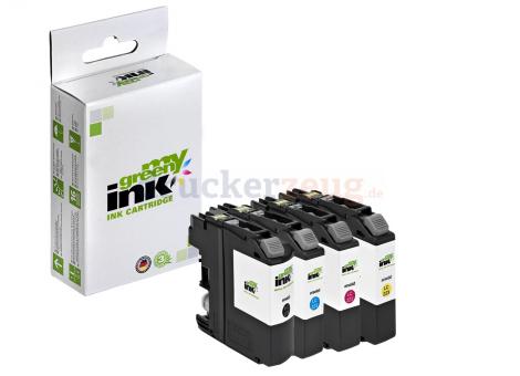 Alternativ Patrone/n für Brother LC223VAL farben je ca. 4 x 550 Seiten KIT(BK+ C+M+Y) (My Green Toner) 