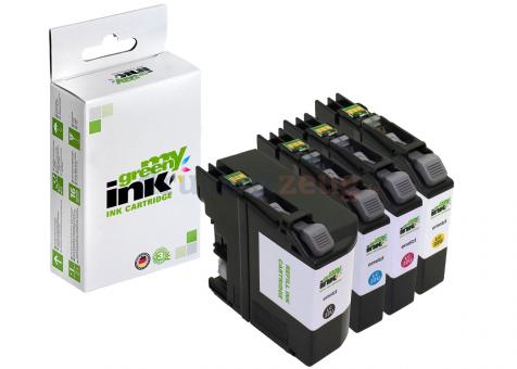 Alternativ Patrone,n für Brother LC22UR KIT(BK+ C+M+Y) (My Green Toner) 