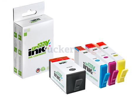 Alternativ Patrone/n für HP C2N92AE , No. HP920XL KIT(BK+ C+M+Y) (My Green Toner) 