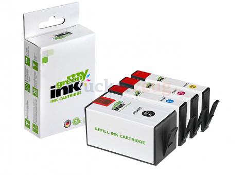 Alternativ Patrone/n für HP903XL KIT(BK+ C+M+Y) (My Green Toner) 