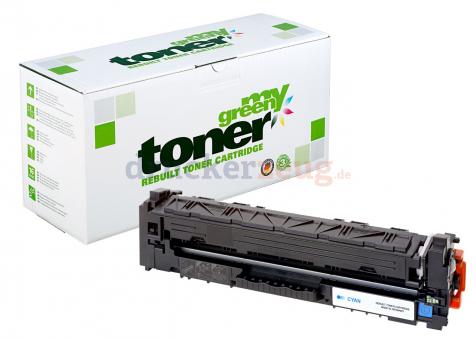 Alternativ Toner für Hewlett Packard CF531A ca. 900 Seiten Cyan (My Green Toner) 