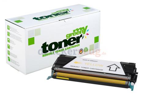 Alternativ Toner für Lexmark C734A1YG ca. .6000 Seiten Yellow (My Green Toner) 