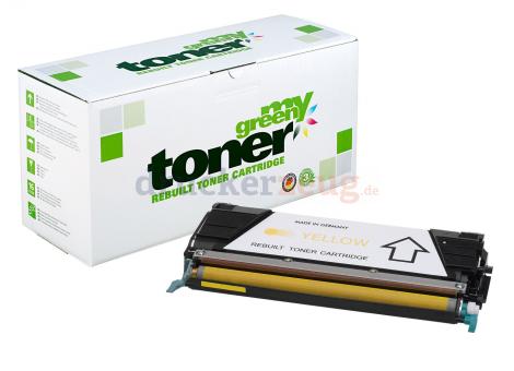 Alternativ Toner für Lexmark C746A1YG / X746A1YG ca. 7.000 Seiten Yellow (My Green Toner) 