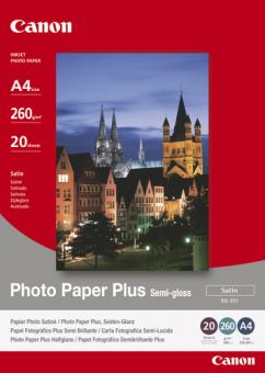 Canon Fotopapier Plus SG-201 weiß  / A4 260g Inh. 20 Blatt 1686B021 