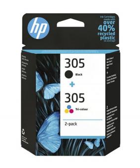 HP305 schwarz/color 2 Tintenpatronen Multipack 3YM61AE(HP305) + 3YM60AE(HP305) 6ZD17AE schwarz ca. 120 Seiten color ca. 100 Seiten 