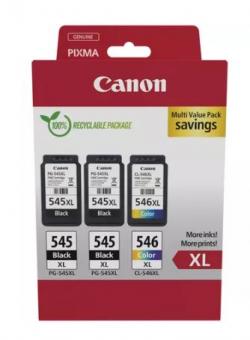 Original  Canon PG-545XL + CL-546XL Multipack Schwarz / Color ca.700 Seiten 3 Tintenpatronen: 2 x PG-545XL + CL-546XL 8286B013 