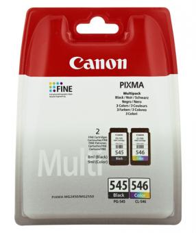 Canon PG-545 + CL-546 Multipack schwarz / mehrere Farben 8287B005 
