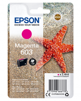 Epson 603 magenta Tintenpatrone ca. 130 Seiten C13T03U34010 