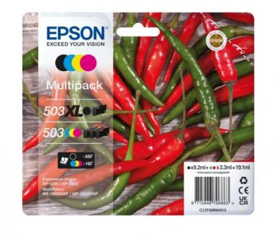 Epson 503 XL/503 Multipack Schwarz / Cyan / Magenta / Gelb (C13T09R94010) 