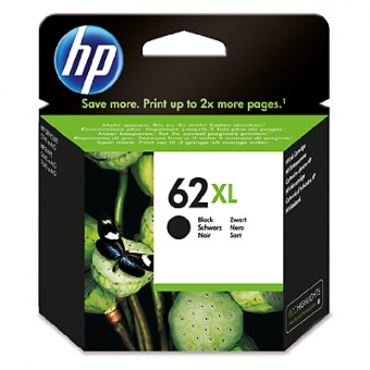 HP62XL Schwarz Tintenpatrone ca. 600 Seiten C2P05AE 