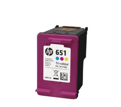 HP651 color Tintenpatrone ca. 300 Seiten C2P11AE 