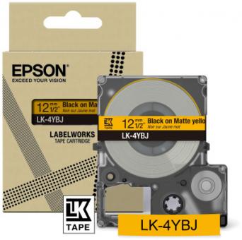 Epson LK-4YBJ Schriftband Schwarz auf Gelb C53S672074 