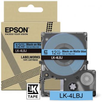 Epson LK-4LBJ Schriftband Schwarz auf Blau C53S672080 12 mm 