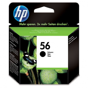HP56 schwarz Tintenpatrone 19ml ca. 520 Seiten C6656AE 