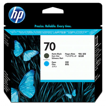 HP70 cyan/schwarz(matt) Druckkopf C9404A 