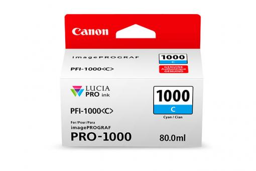 Canon PFI-1000c cyan Tintenpatrone 80 ml 0547C001 