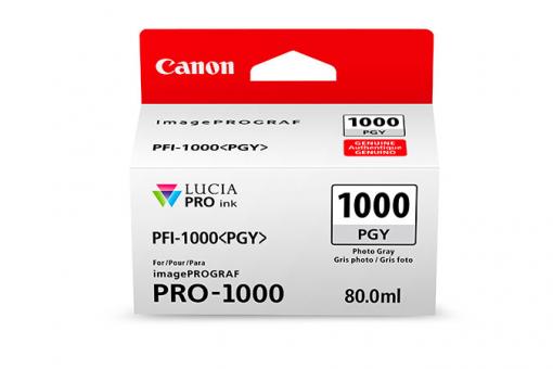 Canon PFI-1000pgy Tintenpatrone grau (Foto) 80 ml 0553C001 