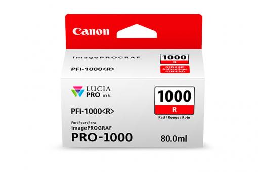 Canon PFI-1000<r> rot Tintenpatrone 80 ml 0554C001 