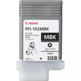 Canon PFI-102mbk Tintenpatrone schwarz (matt) 130 ml 0894B001 