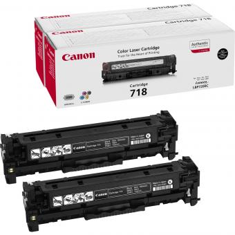 Canon 718BK Multipack schwarz VP 2 Toner je 3.400 Seiten 2662B005 