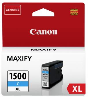 Canon PGI-1500c XL Cyan Tintenpatrone 12 ml ca. 1020 Seiten 9193B001 