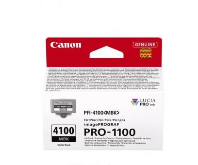 Original  Canon PFI-4100mbk Schwarz Matt DruckerTintenpatrone 80 ml 6776C001 