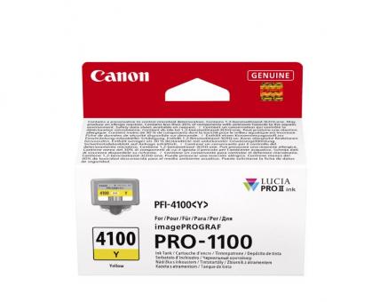 Original  Canon PFI-4100y Yellow DruckerTintenpatrone 80 ml 6780C001 