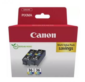 Original  Canon CLI-36 MultiColor Twin 2 Tintenpatronen 1511B025 