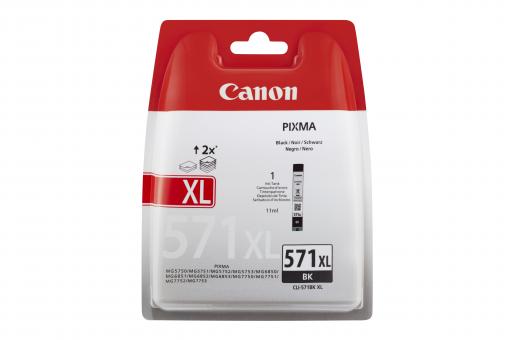 Canon CLI-571bk XL Tintenpatrone schwarz 11 ml 0331C001 