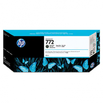 HP772 schwarz(matt) Tintenpatrone 300ml pigmentierte Vivera Tinte CN635A 