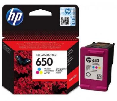 HP650 color Tintenpatrone ca. 200 Seiten CZ102AE 