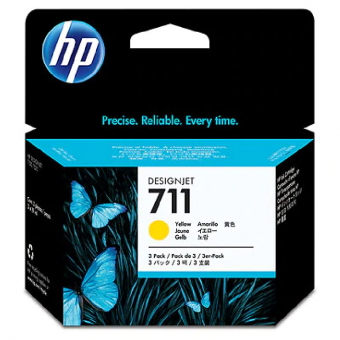 HP711 Gelb 3 Tintenpatronen Multipack CZ136A CZ132A 