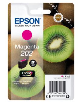 Epson 202 magenta Tintenpatrone 4.1 ml ca. 300 Seiten C13T02F34010 