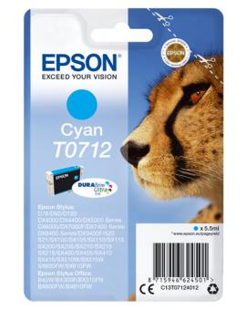 Epson T0712 cyan Tintenpatrone 5.5 ml ca. 345 Seiten C13T07124012 