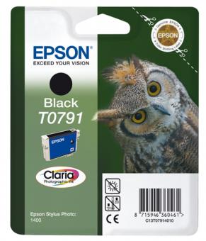 Epson T0791 black Tintenpatrone ca. 540 Seiten 11 ml C13T07914010 