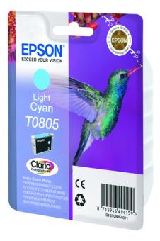 Epson T0805 light Cyan Tintenpatrone 7.4 ml ca. 350 Seiten C13T08054011 