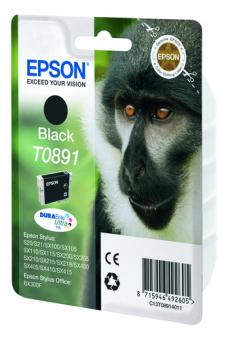 Epson T0891 black Tintenpatrone 5.8 ml ca. 170 Seiten C13T08914011 