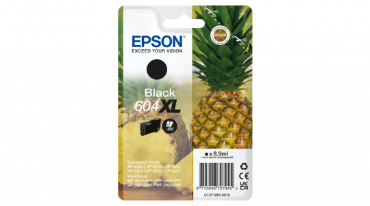 Epson 604XL Schwarz Tintenpatrone C13T10H14010 ca. 500 Seiten 8,9ml 