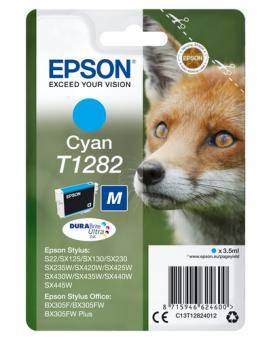 Original  Epson T1282 Tintenpatrone Cyan 3.5 ml ca. 175 Seiten C13T12824012 