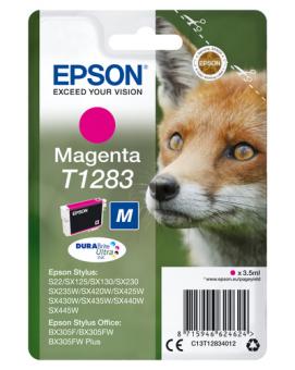 Epson T1283 Magenta Tintenpatrone 3.5 ml ca. 140 Seiten C13T12834012 