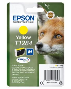 Epson T1284 Gelb Tintenpatrone 3.5 ml ca. 225 Seiten C13T12844012 