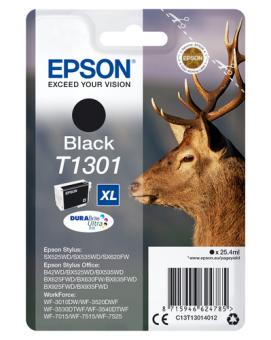 Epson T1301 Schwarz Tintenpatrone 25.4 ml ca. 945 Seiten C13T13014012 