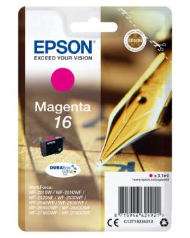 Epson 16 magenta Tintenpatrone T1623 3.1 ml ca. 165 Seiten C13T16234012 