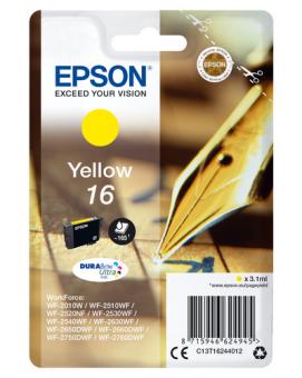 Epson 16 yellow Tintenpatrone T1624 3.1 ml ca. 165 Seiten C13T16244012 