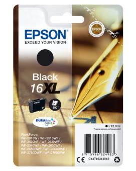 Epson 16XL T1631 Tintenpatrone black 12.9 ml ca. 500 Seiten C13T16314012 