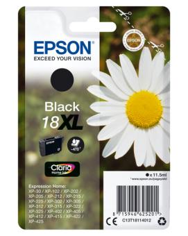 Epson 18XL black Tintenpatrone T1811 11.5 ml ca. 470 Seiten C13T18114012 