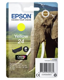 Epson 24 yellow Tintenpatrone T2424 ca. 360 Seiten 4.6 ml C13T24244012 