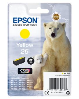 Epson 26 yellow T2614 Tintenpatrone 4.5 ml ca. 300 Seiten C13T26144012 