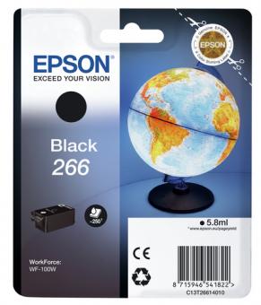Epson T266 black Tintenpatrone 5.8 ml ca. 250 Seiten C13T26614010 
