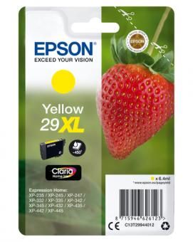 Epson 29XL Gelb Tintenpatrone T2994 6.4 ml ca. 450 Seiten C13T29944012 